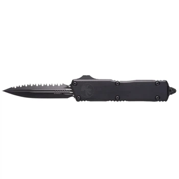 Нож Microtech Scarab II GEN III Executive D/E Black Серрейтор