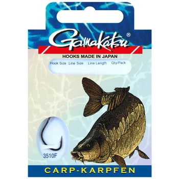 Готовый поводок Gamakatsu Carp 3510F №2-0.30mm 60cm (10шт/уп)