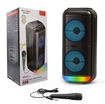 Портативная Bluetooth-колонка SPS ZQS6227 с функцией караоке и цветной подсветкой 10376