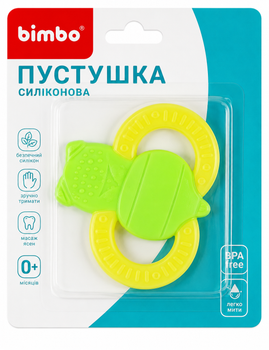 Игрушка прорезыватель силиконовый Bimbo на листе C 55825