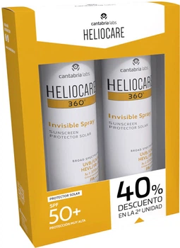 Zestaw kosmetyków przeciwsłonecznych Cantabria Labs Heliocare 360 Spray SPF50+ 2x200 ml (8436574365436)