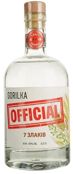 Дистилят Gorilka Official преміальний 7 злаків 0.5 л 45% (4820269290471)