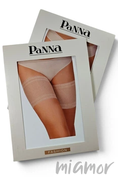 Бандалетки на стегна сіточка Panna Bands BDL003 (2 пари) M Бежевий