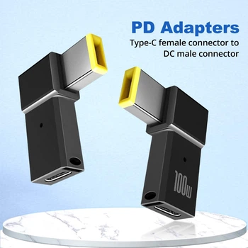 Переходник для зарядки Lenovo Type-C на DC Square Tip (11.0x4.5) 100W Триггер для повербанка (0162/106)