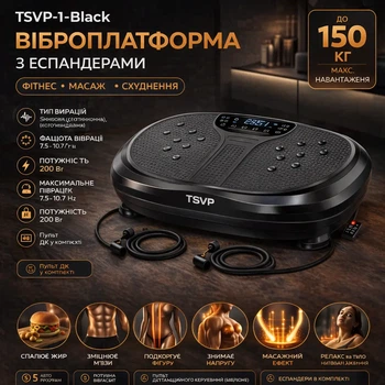 Віброплатформа тренувальна з еспандерами