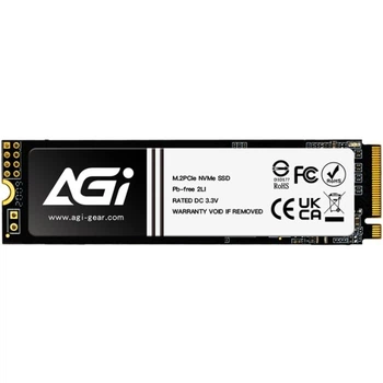 SSD 1Tb AGI AI298 M.2 2280 PCIe Gen 3x4 NVMe 1.3 3D NAND, Retail (AGI1T0GIMAI298)
