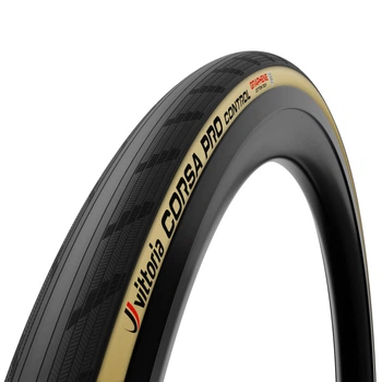 Покрышка Vittoria Corsa Pro Contr 30-622 TLR, бежева боковина