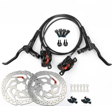 Дискові гідравлічні гальма Shimano BR-MT200 (передні + задні, ротори RT26 160 мм)