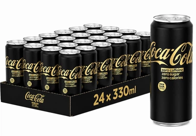 Упаковка безалкогольного газованого напою COCA-COLA ZERO NEW LOOK 0.33 l х 24