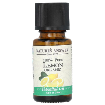 Органическое эфирное масло лимона Nature's Answer "Lemon Organic Essential Oil" (15 мл)
