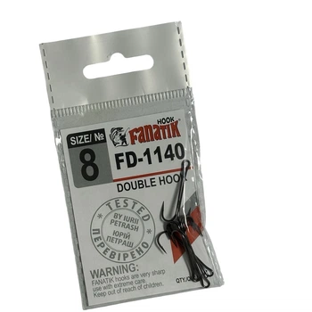 Крючок Fanatik FD-1140 №8 двойной 5шт., FD-1140-8