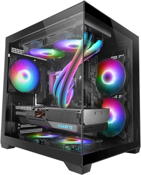 Корпус для ПК Mars Gaming MC-VIEW2 / Без БП / FRGB / Черный (102138185)