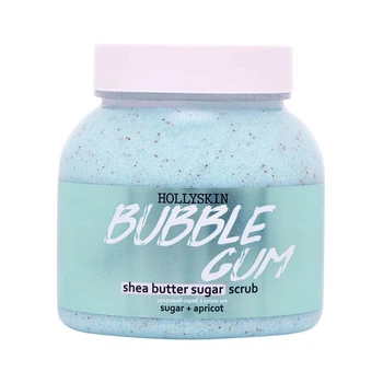 Сахарный скраб с маслом ши и перлитом HOLLYSKIN Bubble Gum. 300 мл
