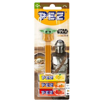 Конфеты PEZ Star Wars Dispenser Baby Yoda и фруктовыми драже 25,5 г