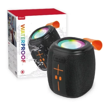 Портативна Bluetooth-колонка KTS-2310 c RGB підсвічуванням Black