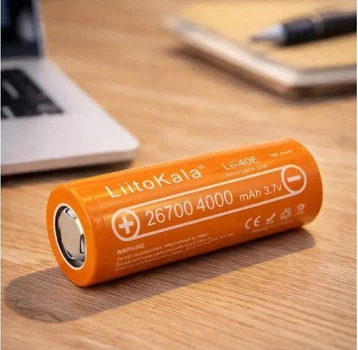 Акумулятор LiFePO4 26700, 4000mАh, 12А, 3.2V, LiitoKala Lii-40E