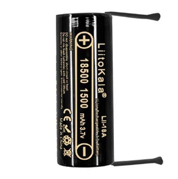 Акумулятор Liitokala 18500 Lii-18A-N 1500mAh 3.7V з контактами під пайку