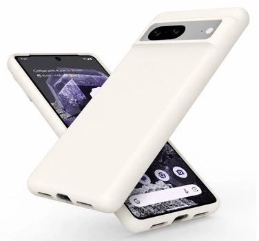Силіконовий чохол Soft Touch з мікрофіброю для Google Pixel 7 | Захист від подряпин та пилу ( Білий )