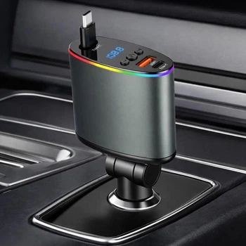 Автомобильный трансмиттер H-48 3в1 с беспроводным подключением Bluetooth и технологией Super Fast Charge 10468
