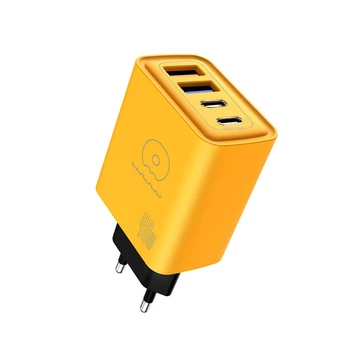 Мережевий зарядний пристрій WUW-C212 48W Charger 2 USB C + 2 USB C yellow