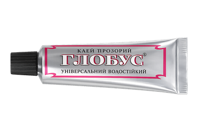 Клей універсальний водостійкий ГЛОБУС, 40 мл