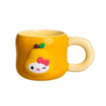 Чашка фарфоровая с магнитом Sanrio 400 (мл) подарочная кружка прикольная чашка для детей на подарок Оранжевый FM-37B