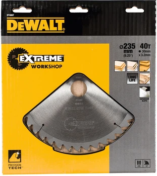 Пиляльний диск DeWalt Extreme 40T 235 x 30 мм DT4067-QZ (5035048057087)