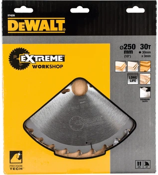 Пиляльний диск DeWalt Extreme Workshop 30T 250 x 30 мм DT4226-QZ (5035048057476)