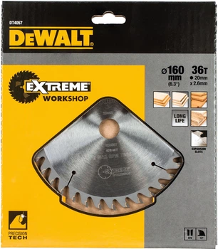 Tarcza pilarska DeWalt Extreme Workshop 160 x 20 mm DT4057-QZ (5035048056981)