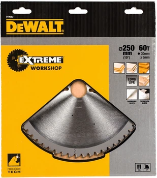 Tarcza pilarska DeWalt Extreme Workshop 60T 250 x 30 mm DT4352-QZ (5035048058121)