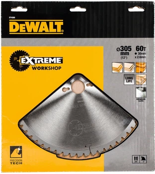 Tarcza pilarska DeWalt Extreme Workshop 60T 305 x 30 mm DT4260-QZ (5035048057629)