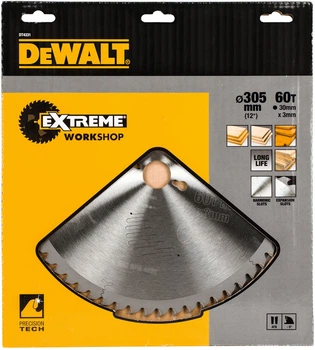 Tarcza pilarska DeWalt Extreme Workshop 60T 305 x 30 mm DT4331-QZ (5035048058015)