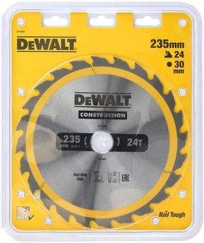 Пиляльний диск DeWalt 24T 235 x 30 мм DT1954-QZ (5035048095713)