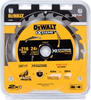 Tarcza pilarska DeWalt Extreme Runtime 24T 216 x 30 mm DT99568-QZ (5035048542293)