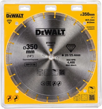 Tarcza diamentowa DeWalt 350 x 25.4 mm DT40213-QZ (5035048542927)
