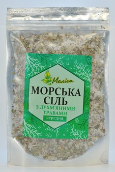 Сіль морська з духмяними травами середня Меліса 200 г (4820089082959)