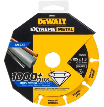 Алмазный диск DeWalt Extreme Metal 125 x 22.23 x 1.3 мм (5035048545300)