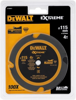 Пильный диск DeWalt Extreme 4T 115 x 9.5 мм DT20421-QZ (5054905256005)