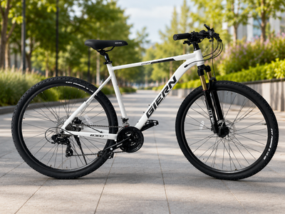 Горный велосипед 29" с алюминиевой рамой 21" и гидравлическими тормозами Shimano Белый