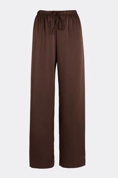 Жіночі прямі шовкові штани Giulia ROYAL SILK 4332/050 M Brown-chocolate brown