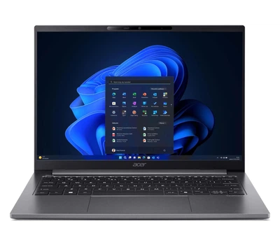 Ноутбук Acer TravelMate X4 14 (TMX414-51-TCO NX.BPVEP.002), Intel Core Ultra 5 228V / 14" / RAM 32 ГБ LPDDR5X / SSD 512 ГБ / Intel Arc Graphics 130V / Windows 11 Pro / Сірий