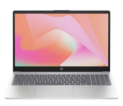 Ноутбук HP 15 (CX6G0EA), Intel Core 3 100U / 15.6" / RAM 8 ГБ DDR5 / SSD 512 ГБ / Intel Graphics / Без ОС / Сріблястий