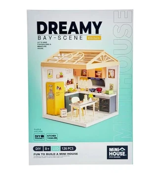 Конструктор-румбокс Mini House серії "Інтер'єр" – Кухня (світло) (8005)