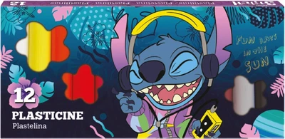 Пластилин 12 цветов Colorino Stitch (54823PTR)