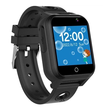 Умные детские смарт часы Lemfo M36 с GPS отслеживанием, 4G SIM-картой, видеозвонком, двойной камерой, прослушиванием и SOS Черный