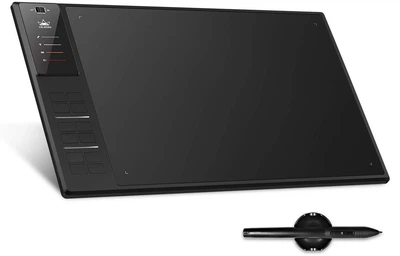 Графический планшет Huion Inspiroy WH1409 V2 / рабочая поверхность 350 × 218 мм / 5080 LPI / 266 RPS / Черный (101979674) - Б/У