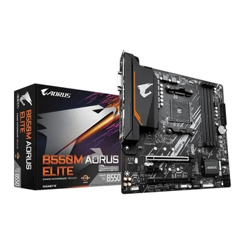 Материнская плата GIGABYTE B550M AORUS ELITE (sAM4, AMD B550, DDR4, mATX)