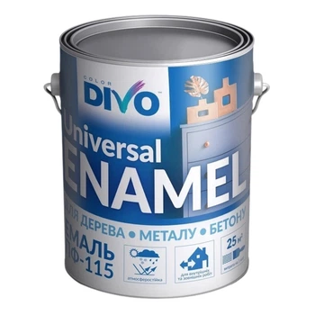 Алкидная эмаль ПФ-115П вишневого цвета ТМ DIVO — 2,8 кг