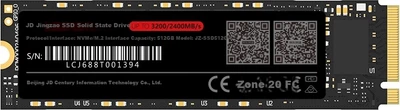 SSD диск JD Jingzao 512GB M.2 NVMe PCIe Gen3 x4 (JZ-SSD27T5)