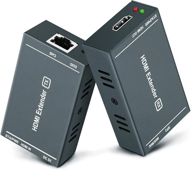 Разветвитель HDMI Extender, 164-футовая Full HD нежатая передача до 1080P@60Hz. Черный.